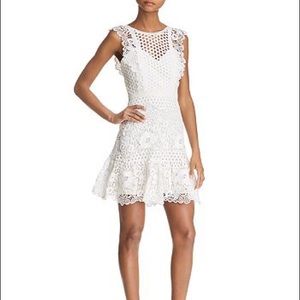 BCBGMAXAZRIA Mixed Lace Dress